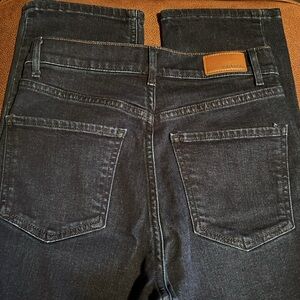 Express Cropped Straight High Rise Jeans